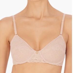NWOT NATORI Bliss Allure Underwire Unlined Bra In  Rose Beige Size 36G(4D)